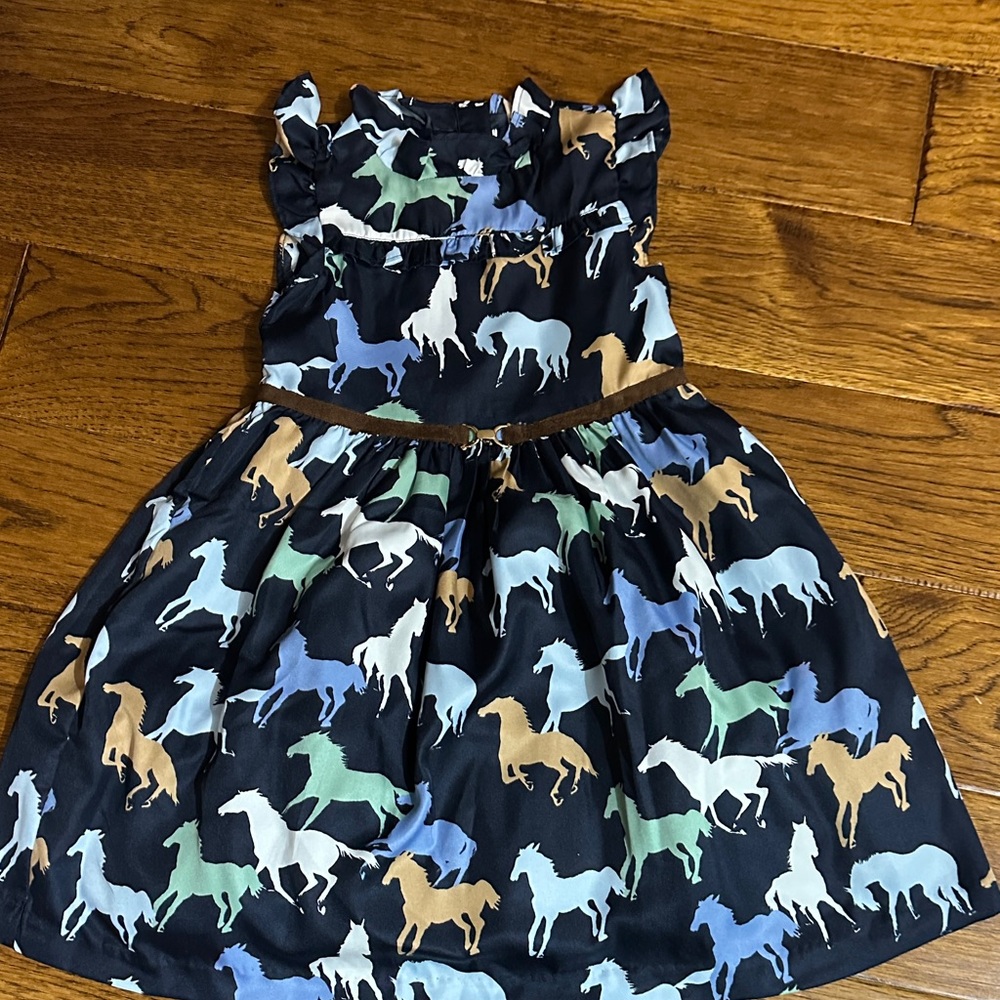 Kids Horse Print  Equestrian Dress - By Janie and Jack